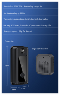 Home Wireless Smart WiFi Doorbell